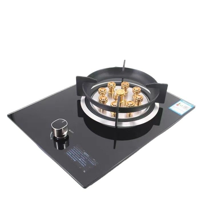 Taille Poêle extérieure Camping Poêle à gaz portable avec un seul brûleur et bouton de commande de gaz