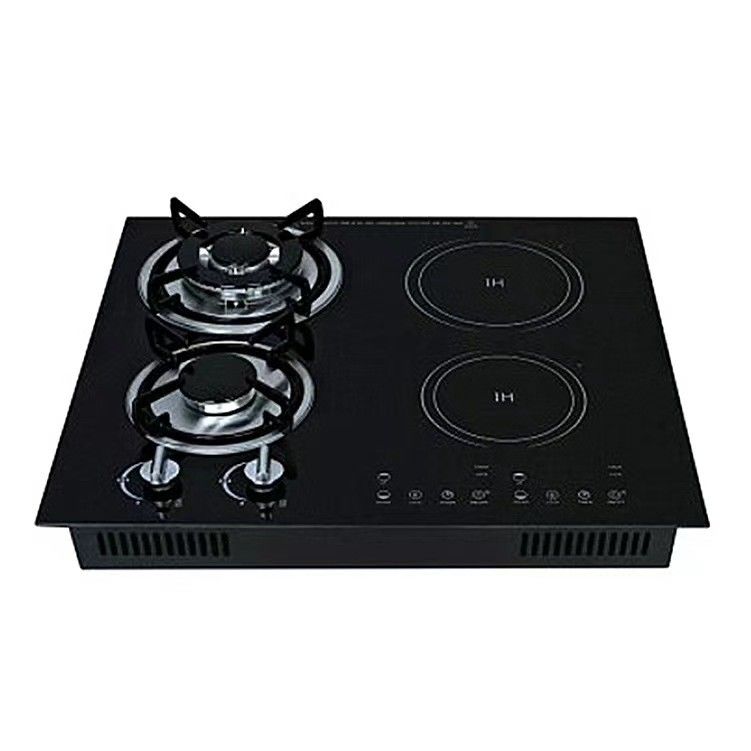 Cuisinière à gaz en acier inoxydable 4 brûleurs